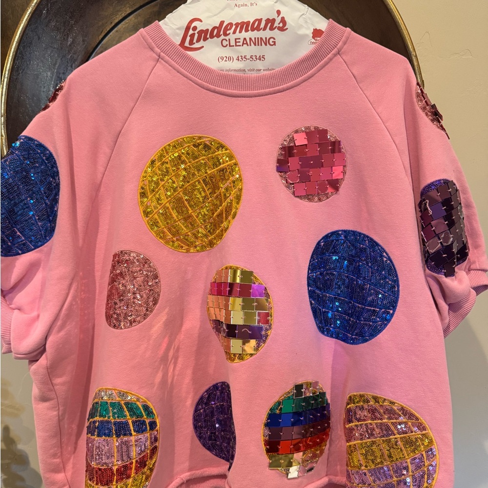 Queen of Sparkles Mirrorball Sweatahirt